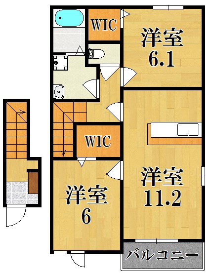 アライブ・サピー 202号室 間取り