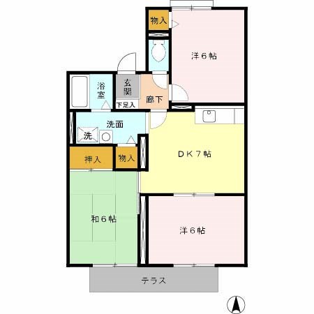 ミューマリーナⅡ 101号室 間取り