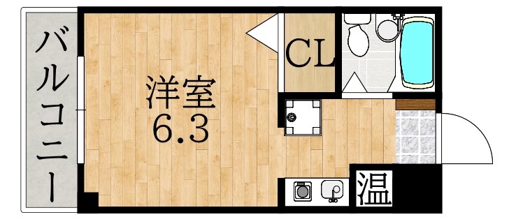 駅前岡ハイツ 601号室 間取り