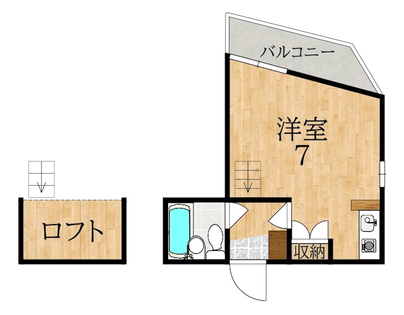 リバーヒル帝塚山 306号室 間取り