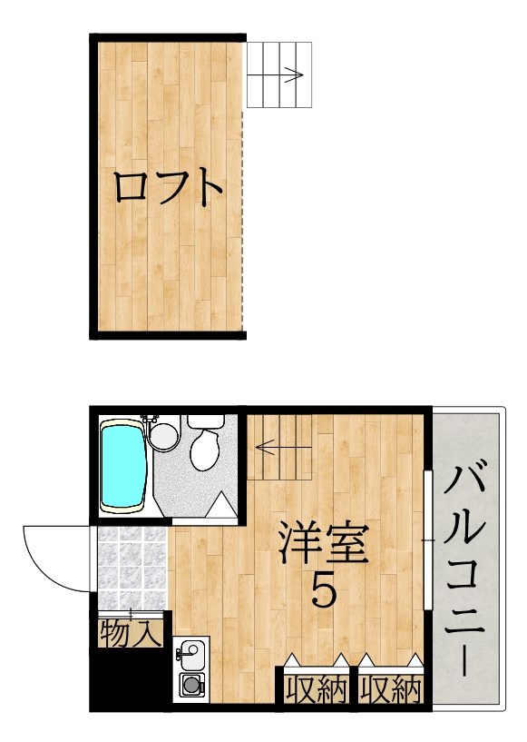 シングルモア 間取り図