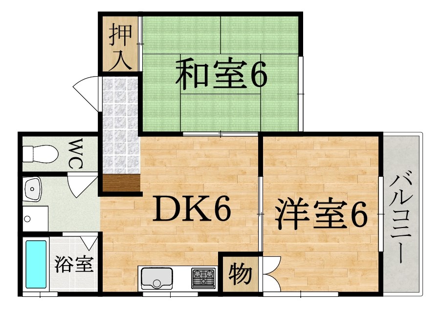 ベルジュ松美台 間取り図