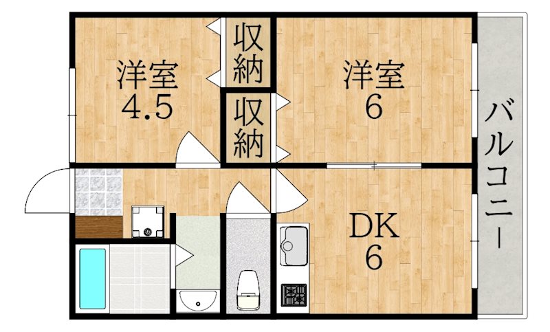 ラ・パストラール 間取り図