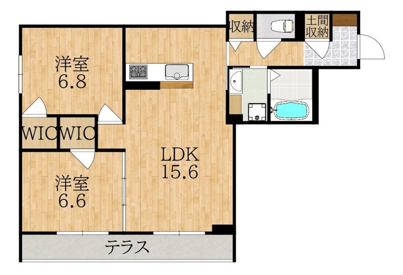 ヒルズ奈良鳥見 間取り図