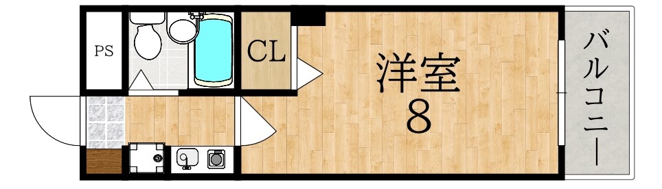 シティパレス富雄北 426号室 間取り