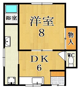 コーポ中島Ｃ棟 102号室 間取り