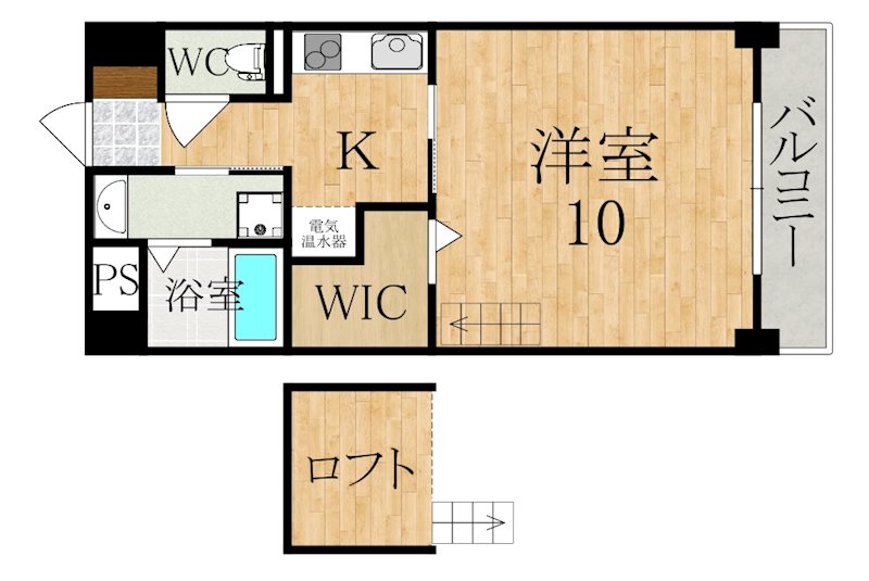 アイリスハイツ８号館 間取り図