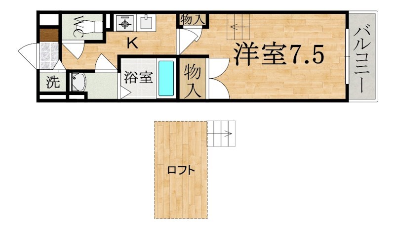 リッツパレス 303号室 間取り