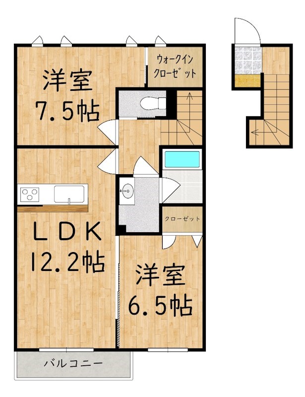 ROYAL GRAND STAGE A 202号室 間取り