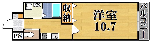 プレミアドミール 701号室 間取り