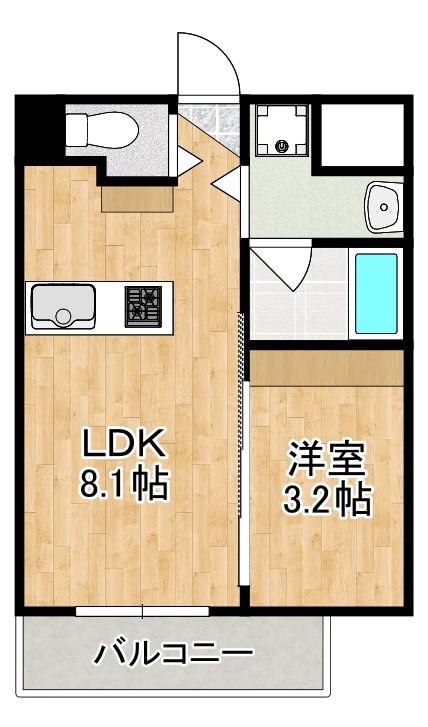 フクダ不動産新大宮マンション 305号室 間取り