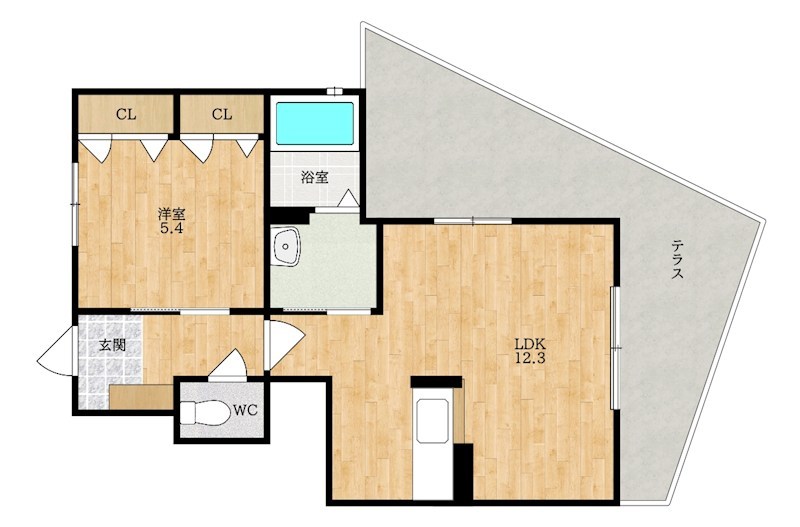 シャーメゾン　コトー 間取り
