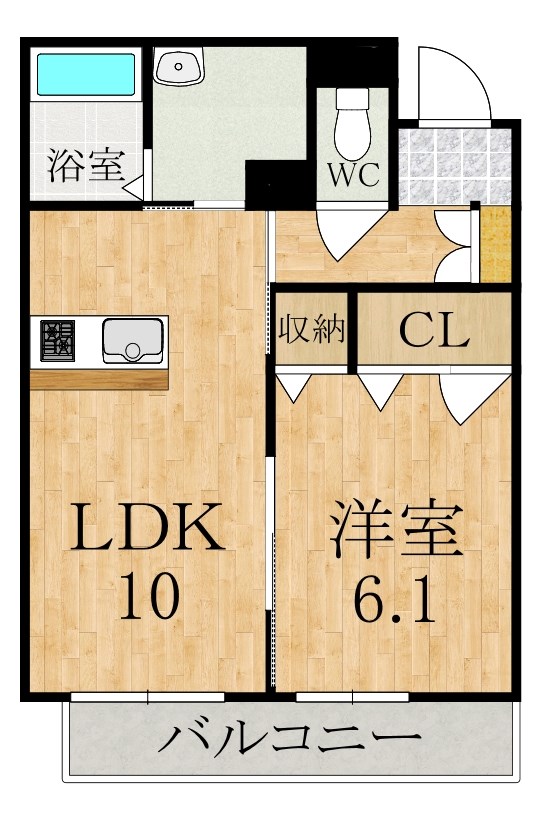 ドゥ―スファミーユ 202号室 間取り