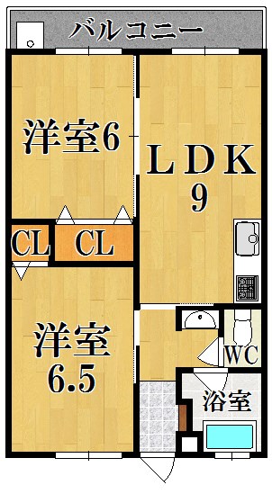パールハウス王寺 103号室 間取り