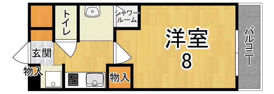 セカンドハウス８８　Ｂ棟 203号室 間取り