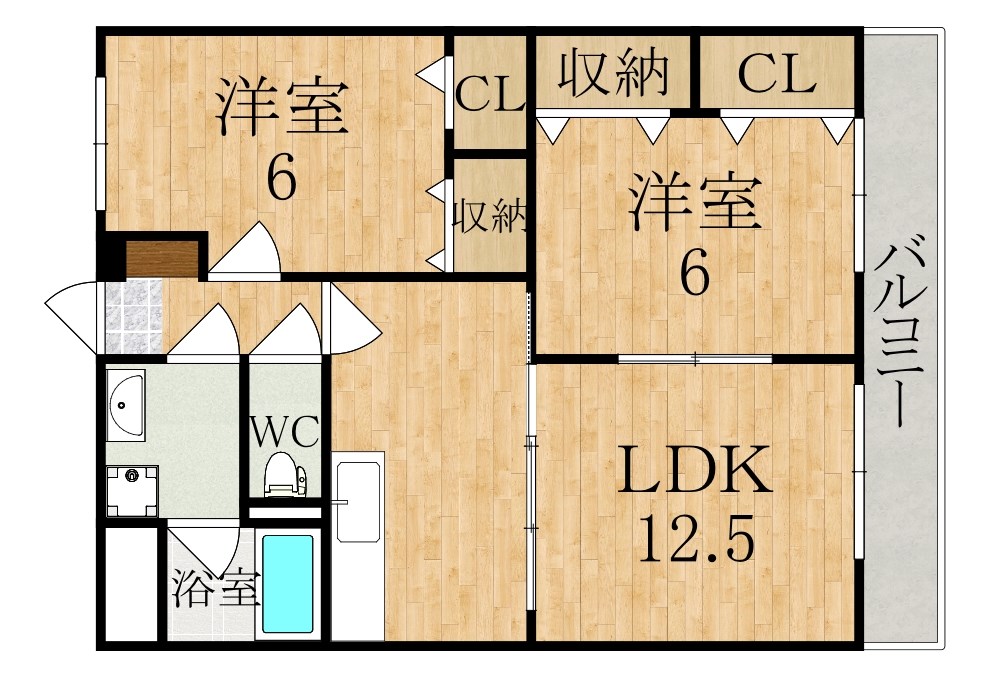 サンサーレ 間取り図