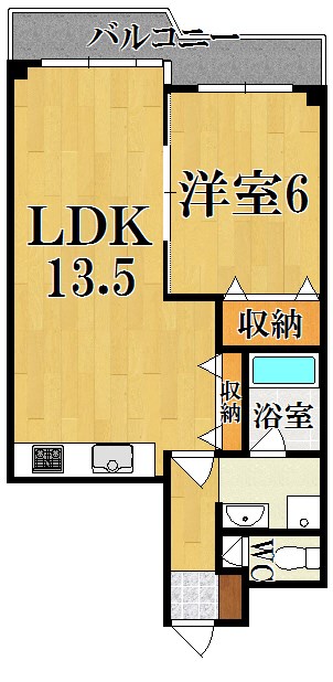 三和平城グランドパレス B317号室 間取り