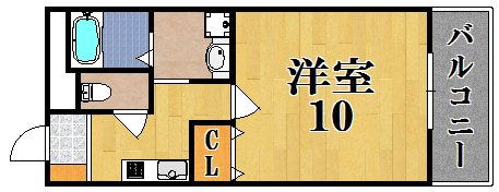アンプルール　フェール　ヴェルジュ 103号室 間取り