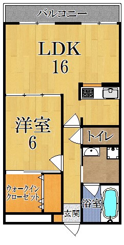 フロンティアビル 502号室 間取り