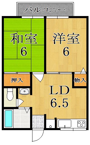 三条大路Ｓマンション 103号室 間取り