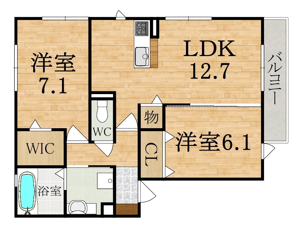 ハイツ　ブリエ 302号室 間取り