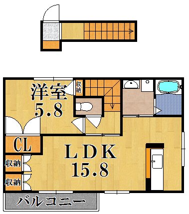 サニーパレスⅡ 201号室 間取り