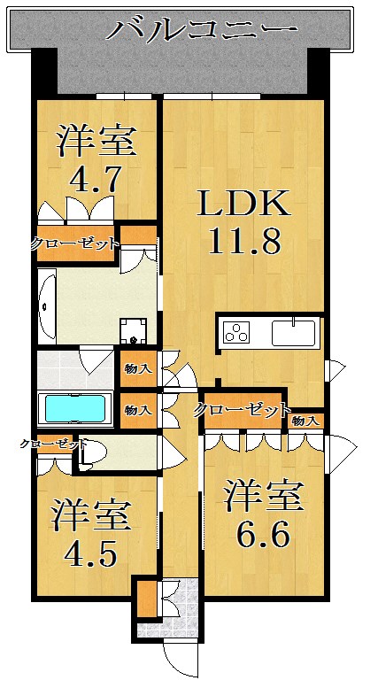 ローレルコート西大寺栄町 1110号室 間取り