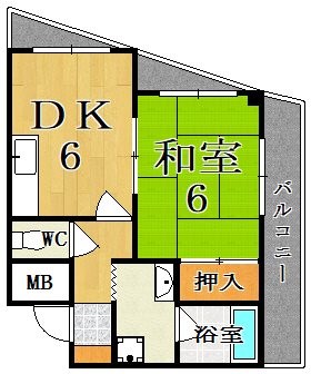 コーポ杉音 305号室 間取り