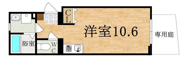 WELLUP NEO 102号室 間取り