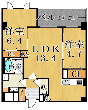 ラ・プリュス 間取り図