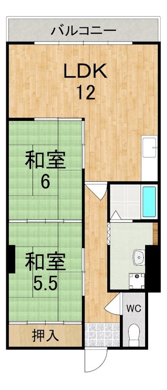 三郷駅前マンション 310号室 間取り