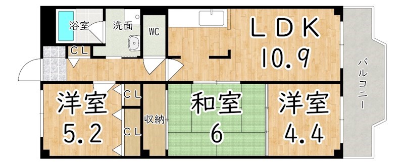 シュテレ70 307号室 間取り