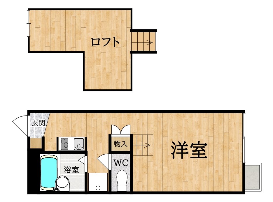 レオパレス大陽参番館（タイヨウサンバンカン） 間取り図