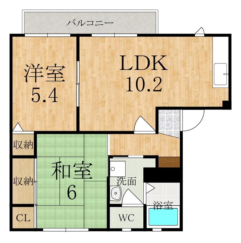 アガーペ御陵前A 間取り図