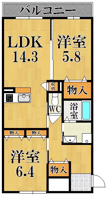 シャーメゾンレジデンスあすか 間取り図