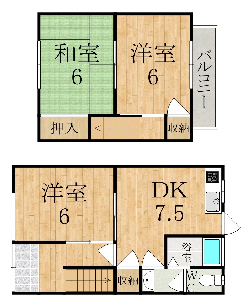 ヨシダハウスC 間取り図