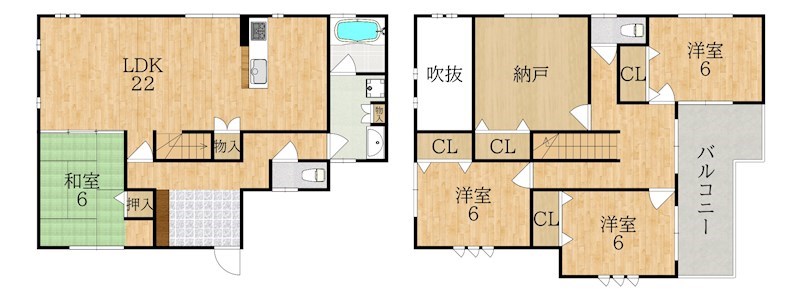 藤ノ木台1丁目戸建 間取り