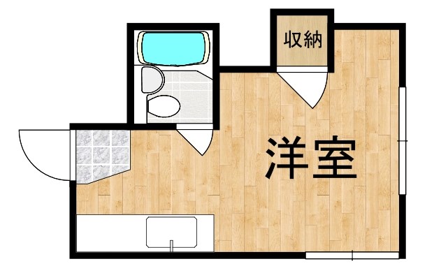 ハイツ平川 201号室 間取り