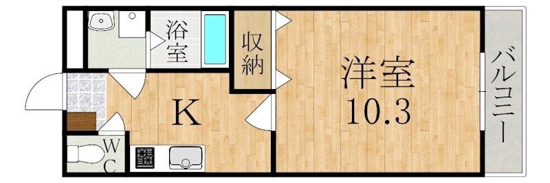 ＷＩＮＧ　ＨＯＵＳＥ 307号室 間取り