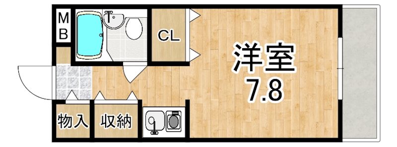 朝日プラザ奈良プレシオ 702号室 間取り