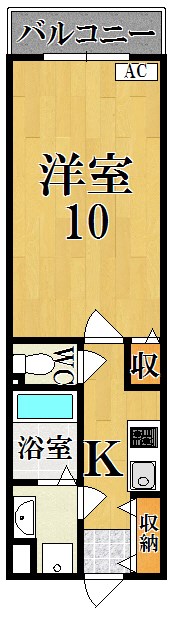 椿 102号室 間取り