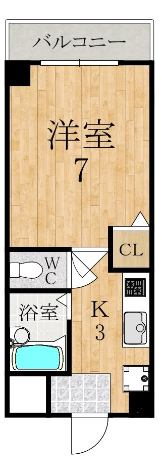 カルボ奈良 302号室 間取り