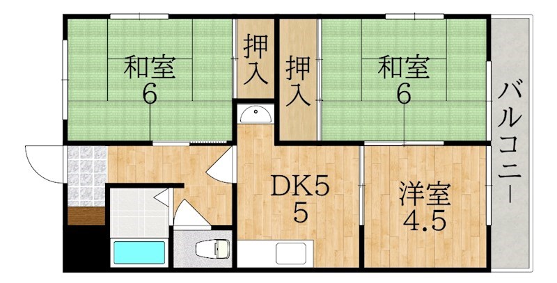 池田ハイツ 105号室 間取り