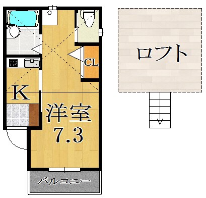 アッシュビーアコダ 202号室 間取り