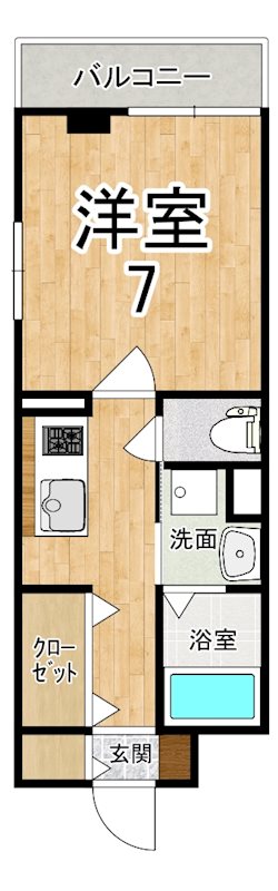Ｖｅｒｇｅｒ（ヴェルジェ） 201号室 間取り