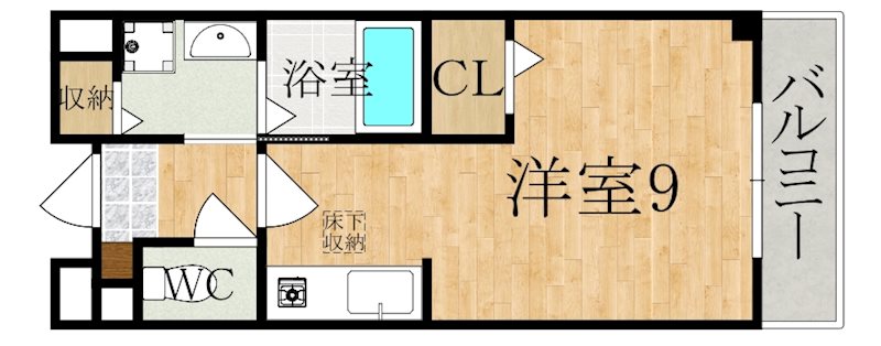 コンフォート　Ｊ 105号室 間取り