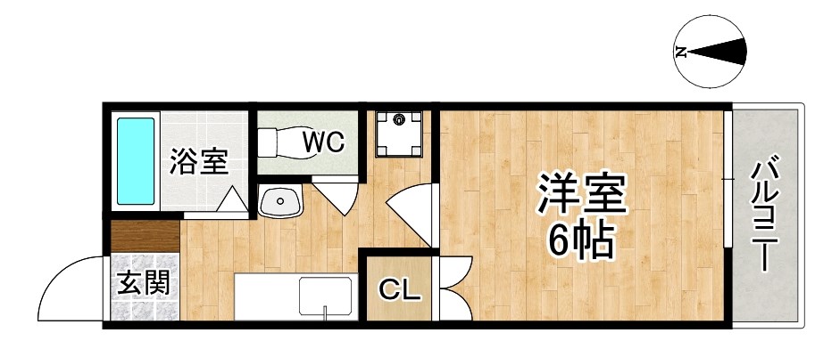 Ｂ・Ｂハイツ 206号室 間取り