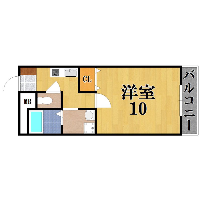 アンプルール　フェール　ヴェルジュ 208号室 間取り