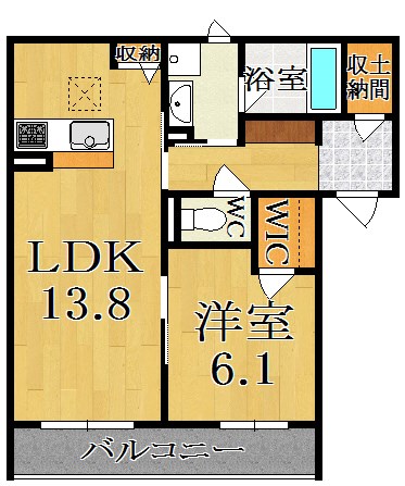 シャーメゾン　ブルーム 101号室 間取り