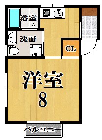 アイリスライフ山陵 102号室 間取り